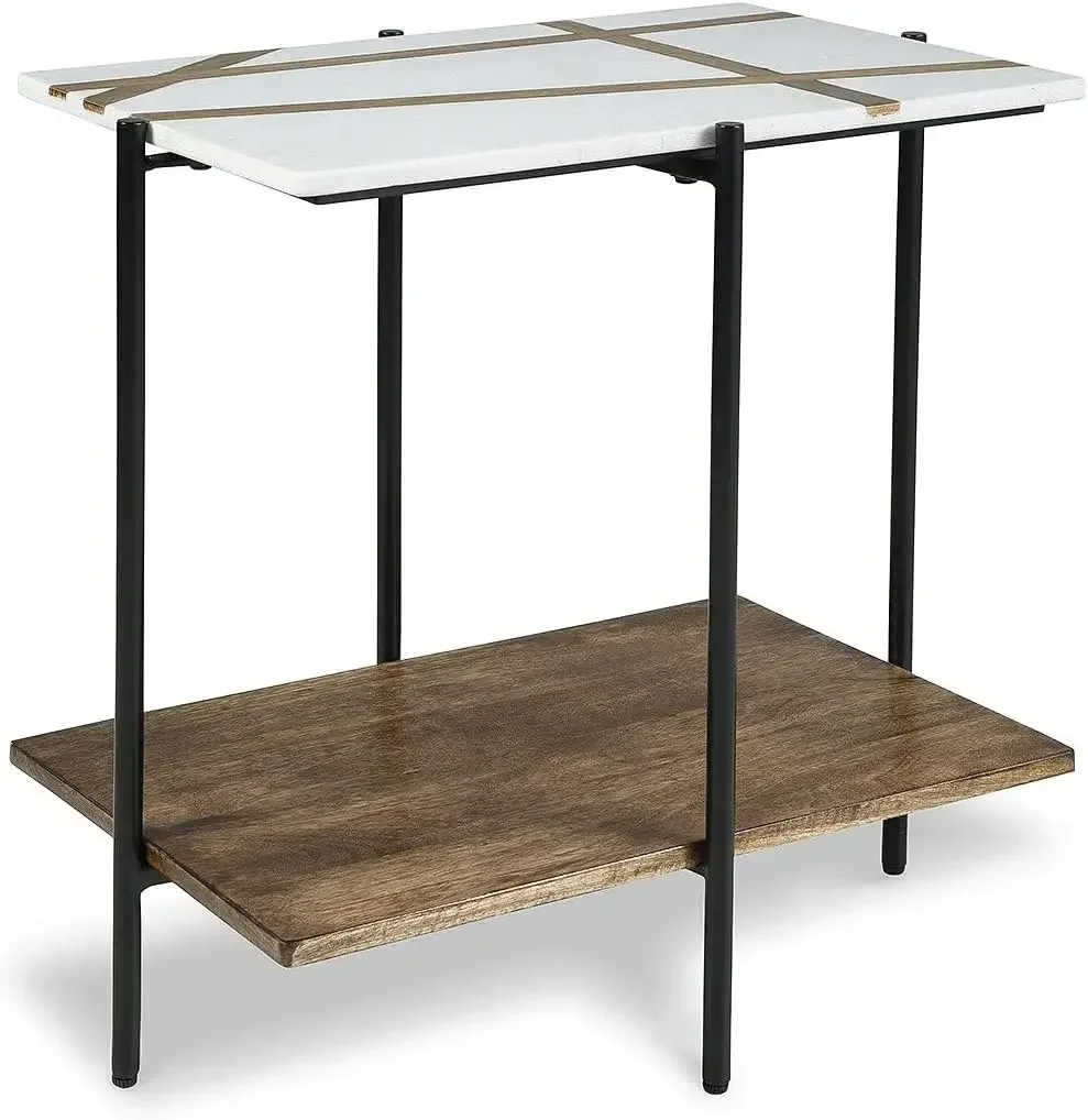 

Акцентный стол от Ashley Braxmore, белый и светло-коричневый