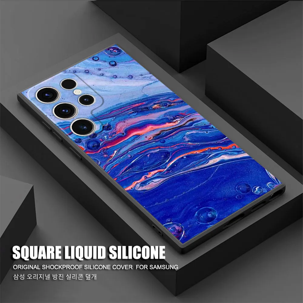 Marble Pattern Phone Case for Samsung Galaxy S22 Plus S23 Ultra S20 S21 FE S24 Ultra S21 5G Matte Back TPU Soft Cover