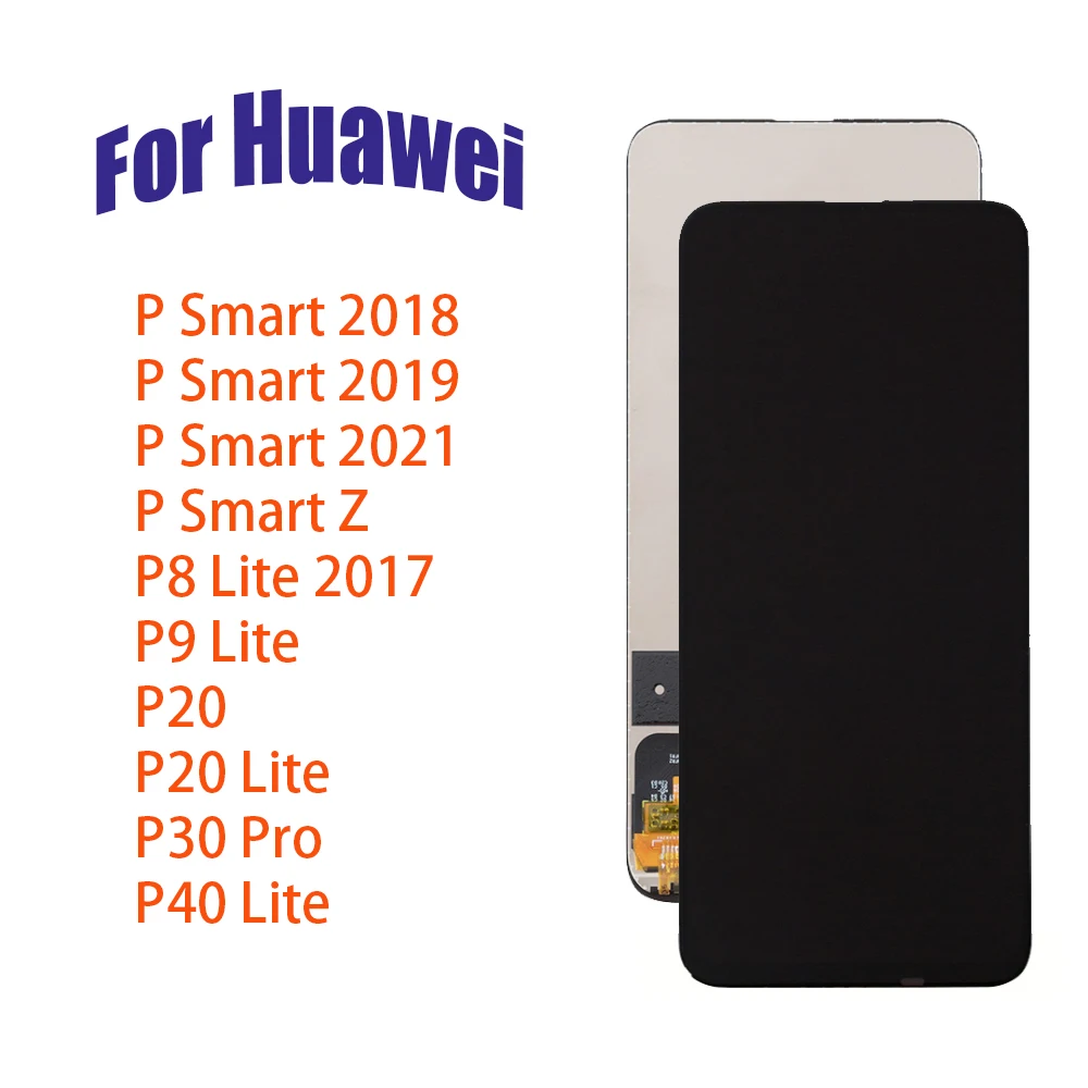 LCD Display For Huawei P8 P9 P10 P20 P40 Lite P30 Pro P Smart 2018 2019 2021 Z LCD Display Touch Screen Digitizer Assembly