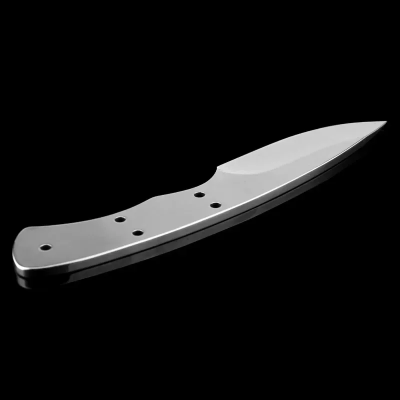 Stainless Steel Mirror Blank Blade DIY Manual Making Knife Accessories Full Tang Sharp Knife Blank Blade Outdoor Pocket Knife