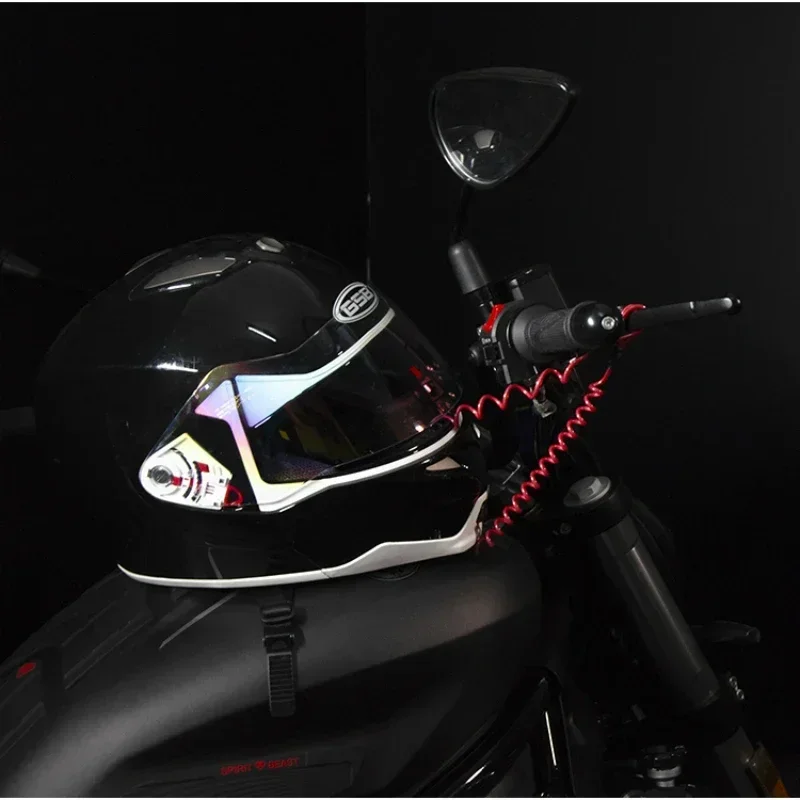 オートバイロック車リマインダーロープスズキ GSX250R 反射警告ロープユニバーサルヘルメット盗難防止ロープに適しています