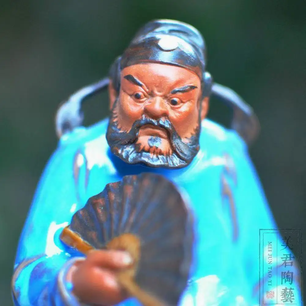 Figure decoration Shiwan kiln ceramic statue----ancient Chinese ZhongKui statue