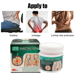 20g Sciatica Cream Ointment for Sciatic Nerve Pain/Lower Back Pain/Muscle Aches and Pains Cream