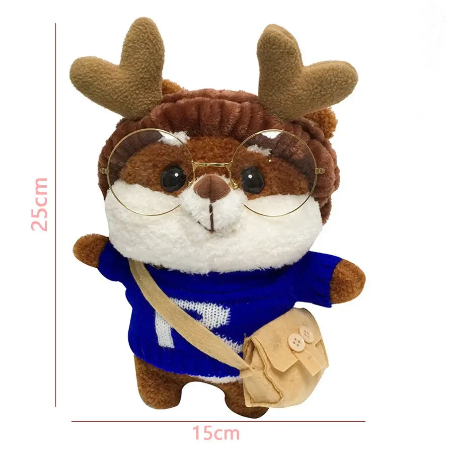 Kawaii peluche zaino femminile nuovo carino Shiba Inu peluche borsa Corgi carino vestire cane giocattoli borse regali di natale