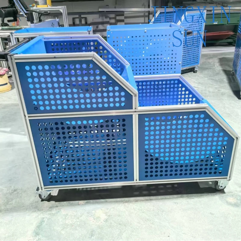 Anti-static Workshop Aluminum Profile Trolley for Electronics Assembly Line ESD Safe Heavy Duty Mobile Workbench for SMT PCB