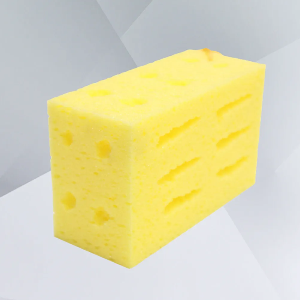 2Pcs Car Wash Sponge Easy Grip High Density Honeycomb Absorbent for Tire Windshield Cleaning Auto Surface Home Use