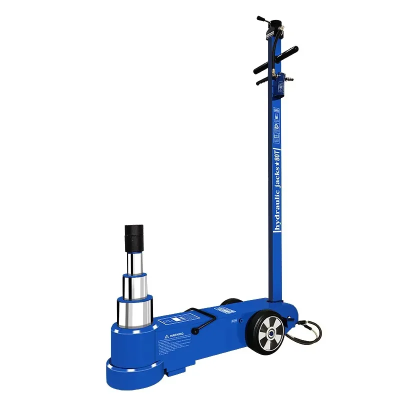 Easy to Use 100t Three Stage Pneumatic Truck Hydraulic Air Floor Jack Durable Lifting Jack for Heavy Duty Trucks and Buses