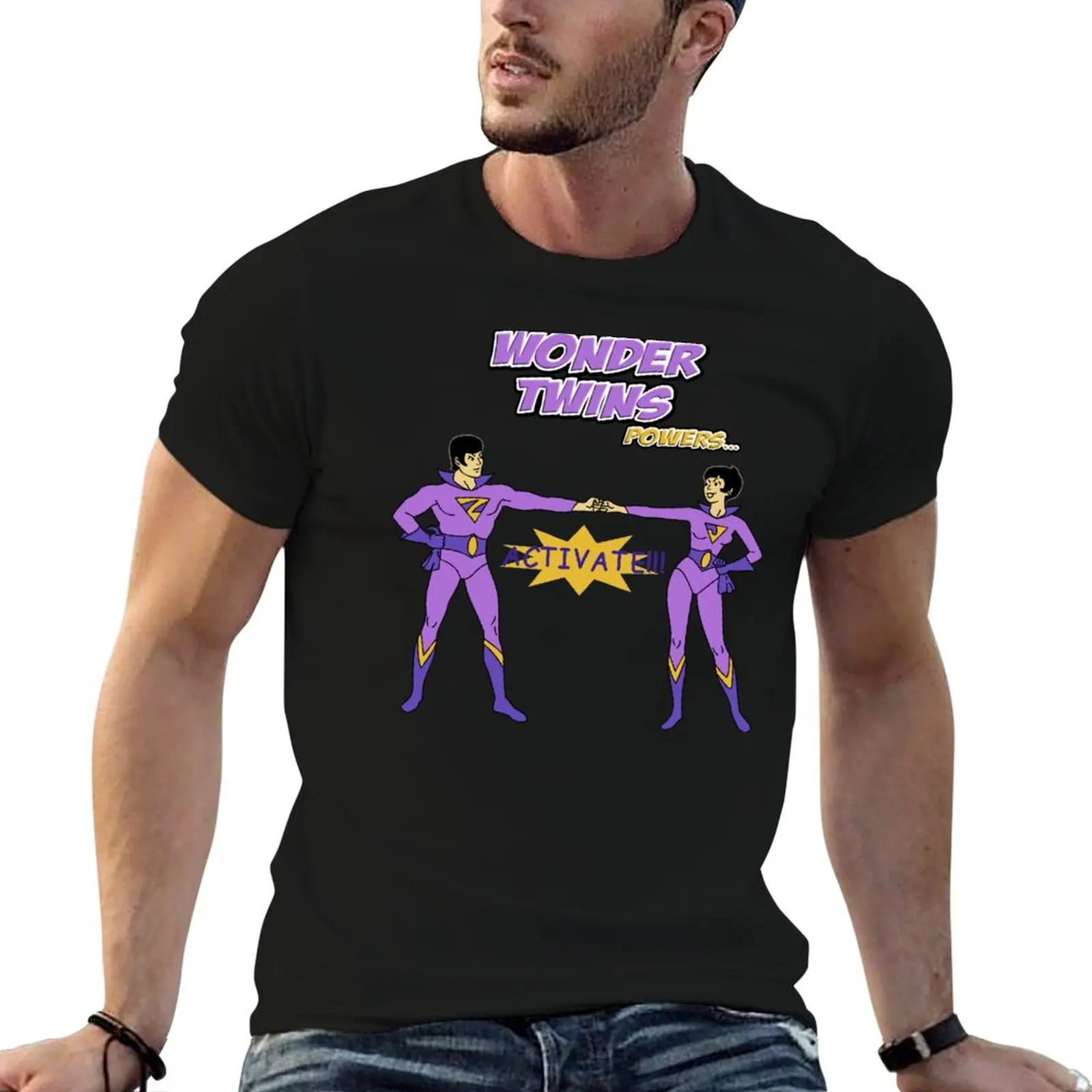

Wonder Twins Activate T-Shirt funny t shirts dark humor t shirts cotton 100% T-Shirt