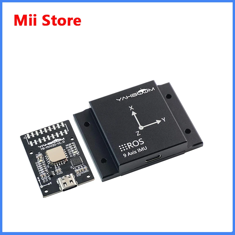 

Yahboom IMU 9-Axis Inertial Navigation Module ARHS Sensor With Accelerometer Gyroscope Magnetometer Temperature for ROS Robots