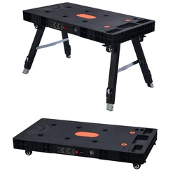 Vertak multifunctional 5 in 1 folding table workbench commercial professional mobile workbench