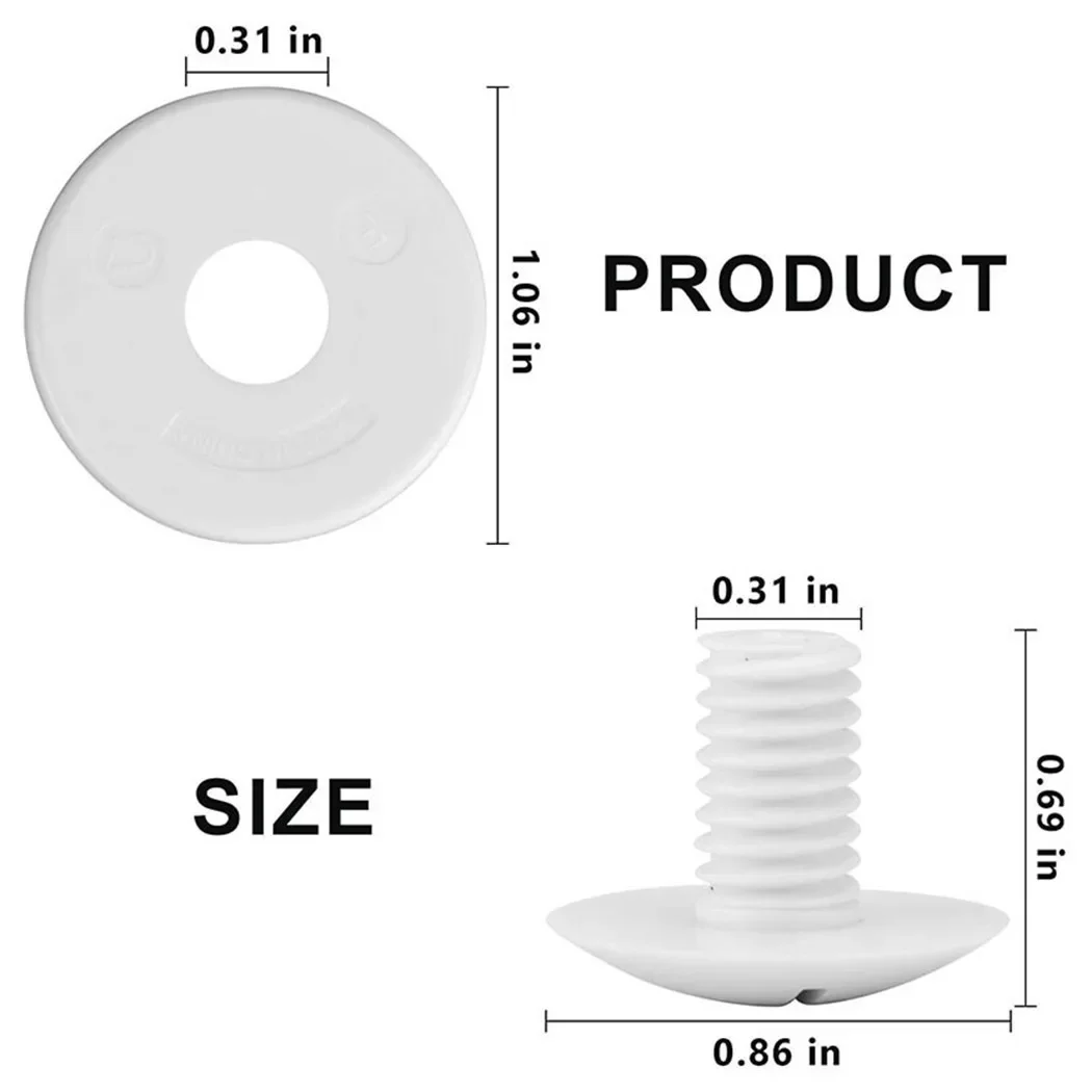 White Wheel Screws Kit Parts Replacement Wheel Screw 180/280/380 6Pack C-55 C55 Cleaner Brand New High Quality