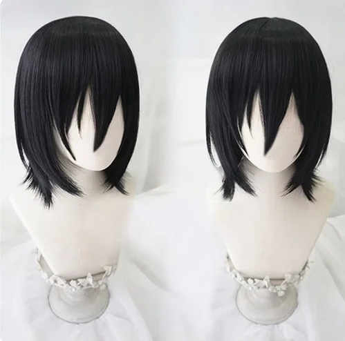 High Quality Anime Fyodor Dostoevsky Cosplay Wig Black Simulated Scalp Fyodor D Dostoevsky Heat Resistant Synthetic Hair