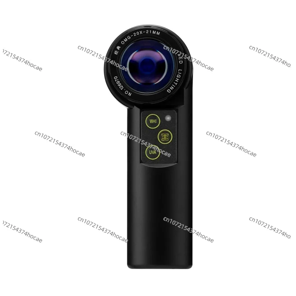 Gem Appraisal Tool Watch Repair Instrument 20X Shadowless LED Handheld Magnifier for Jewelry Antique Identification