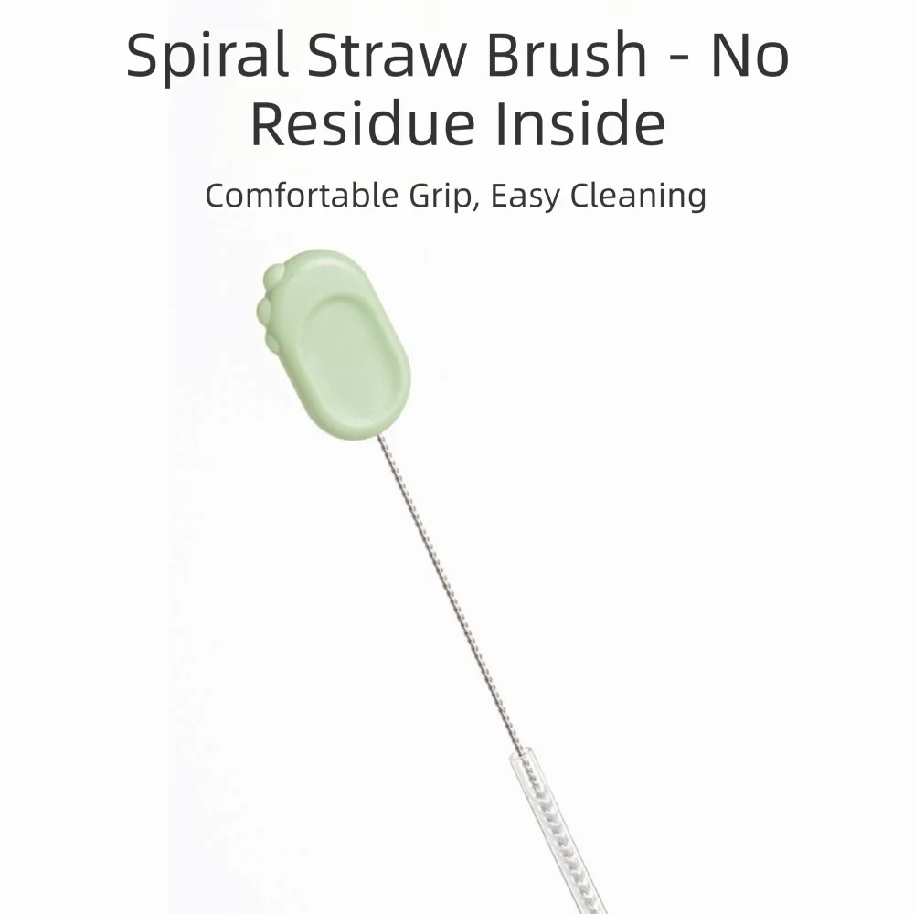 6-in-1 Baby Bottle Brush Set Space Saving Built-in Drain Rack Bottle Cleaner Brush Drying Rack Portable