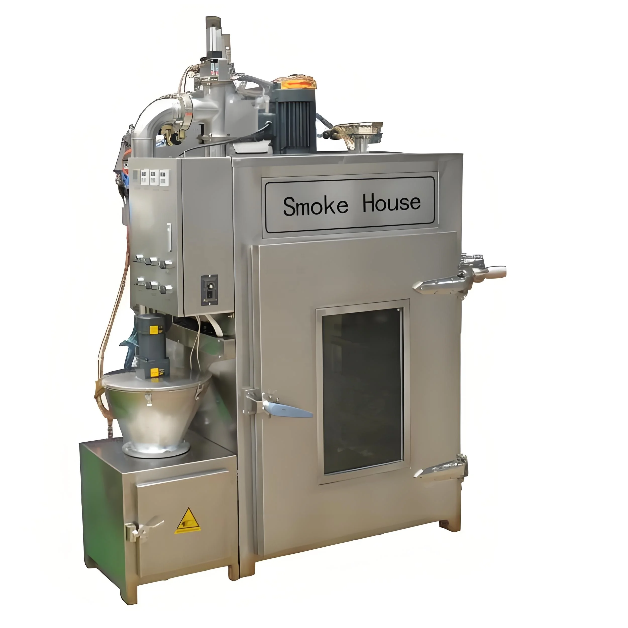 Direct Factory Sale Stainless Steel 50kgs/Batch Automatic Sausage Making Meat Smoking Machine smoked fish equipment Smokehouse