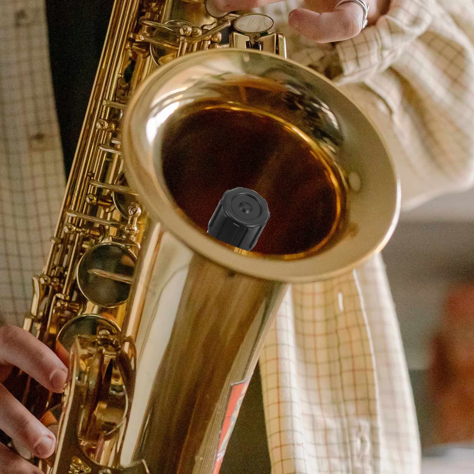 

24.5mm Plastic Sax End Plug Multi-Functional Durable for Various Users Including Beginners and Band Players Ce50