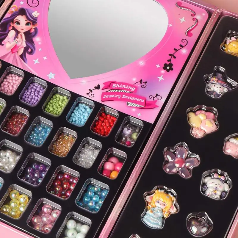 Charm-Schmuckherstellungsset, Kunsthandwerk, Schmuck, Charm-Armbandhersteller, Halsketten-Zubehör-Set, Schmuckherstellungszubehör, exquisit für