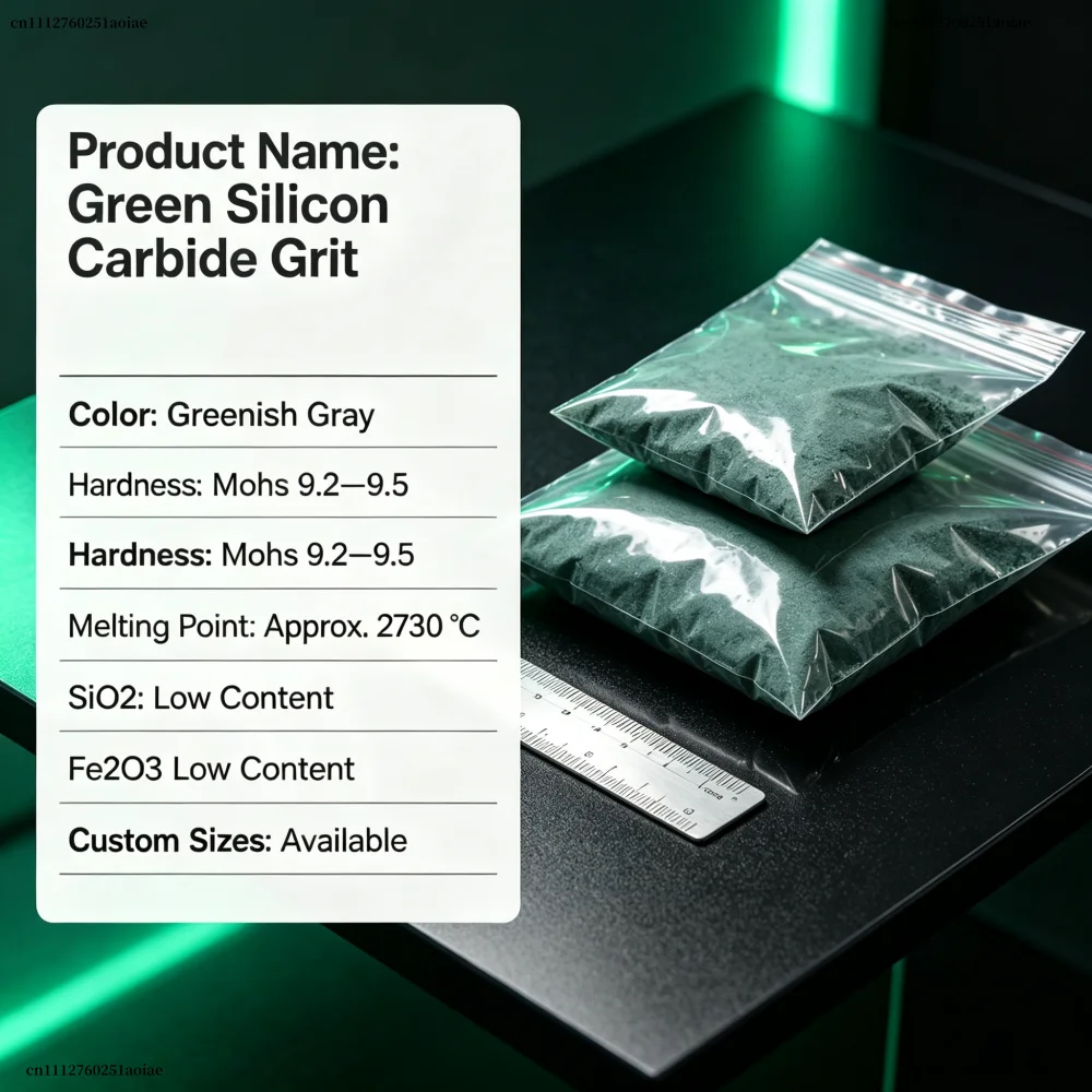 16~8000 Mesh SiC Powder Green Silicon Carbide Grit for Sandblasting Polishing Abrasive Tools Refractory Material