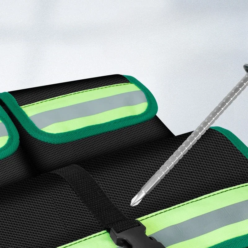 Profissional mais verde Oxford mochila ferramenta saco, portátil multifuncional bolso, carpinteiro acessórios armazenamento