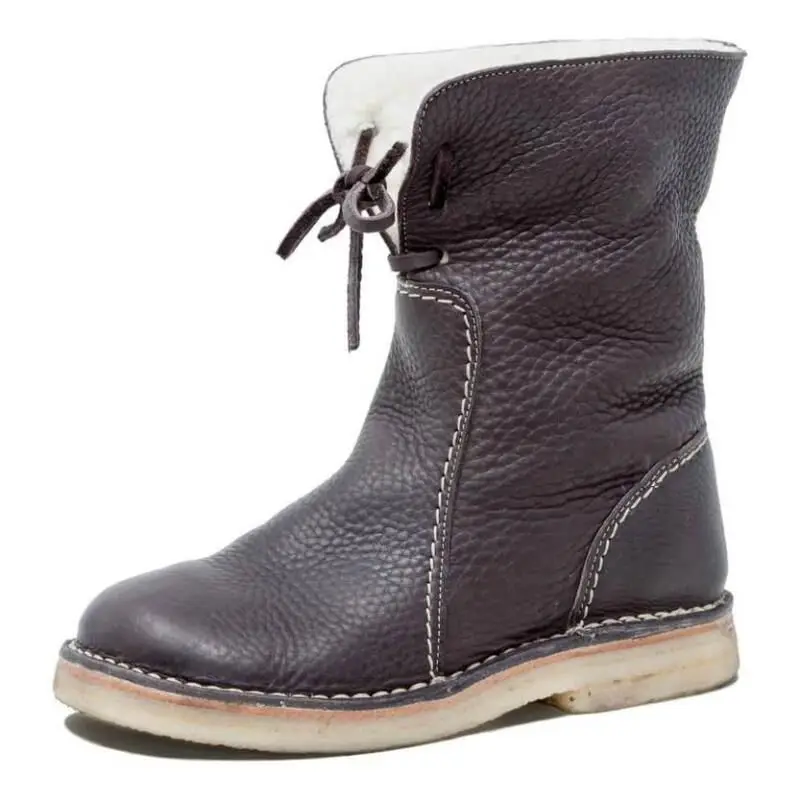

Winter Snow Boots Large Cotton Mid-Calf Style Women's Shoes Versatile Comfortable Warm Fashionable Winter Boots