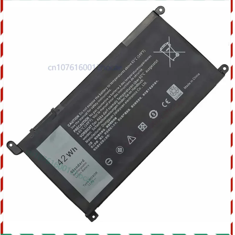 جديد 11.4V 42Wh جديد WDX0R WDXOR بطارية الكمبيوتر المحمول لديل انسبايرون 13 15 5379 5565 5468 5567 5568 5570 5575 5579 7368 7560 7460