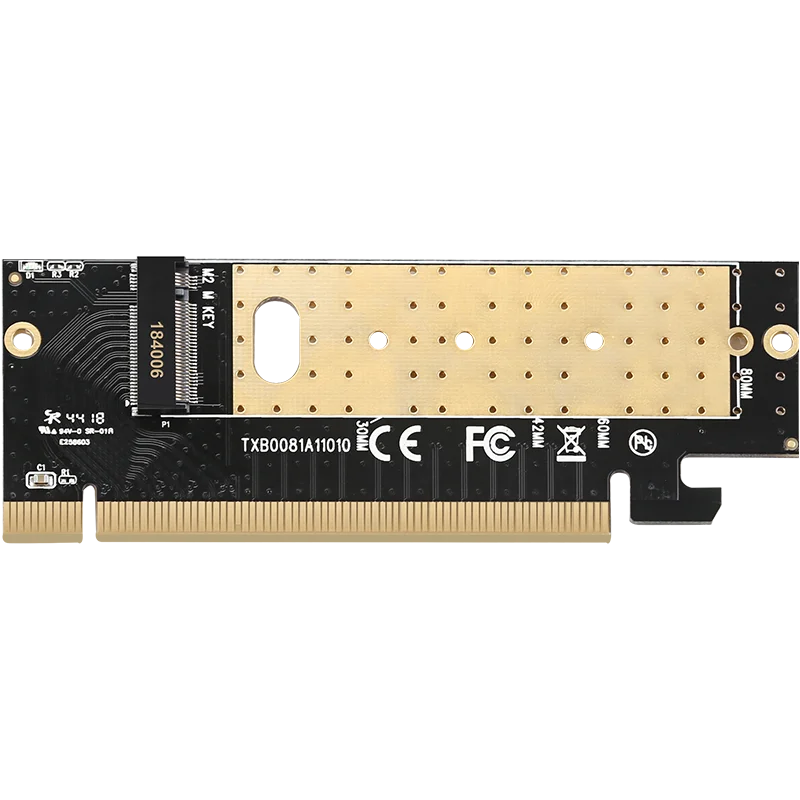 디에우 PCie X16 to M.2 고속 변환 카드 라이저 카드