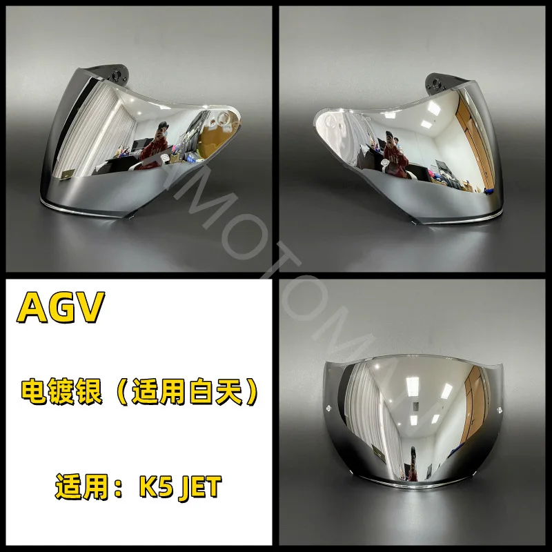 Helmet Visor for AGV K5 JET Helmet Shields UV Protection Windshield Sunshield Casco Moto Accessories