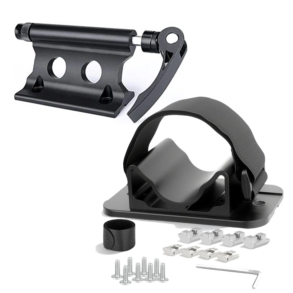 Bicycle Quick Release Carrier Fixing Clamp Front Fork Block Mount Stand Holder Parking Rack Bracket Bicycle Rack Carrier Tools
