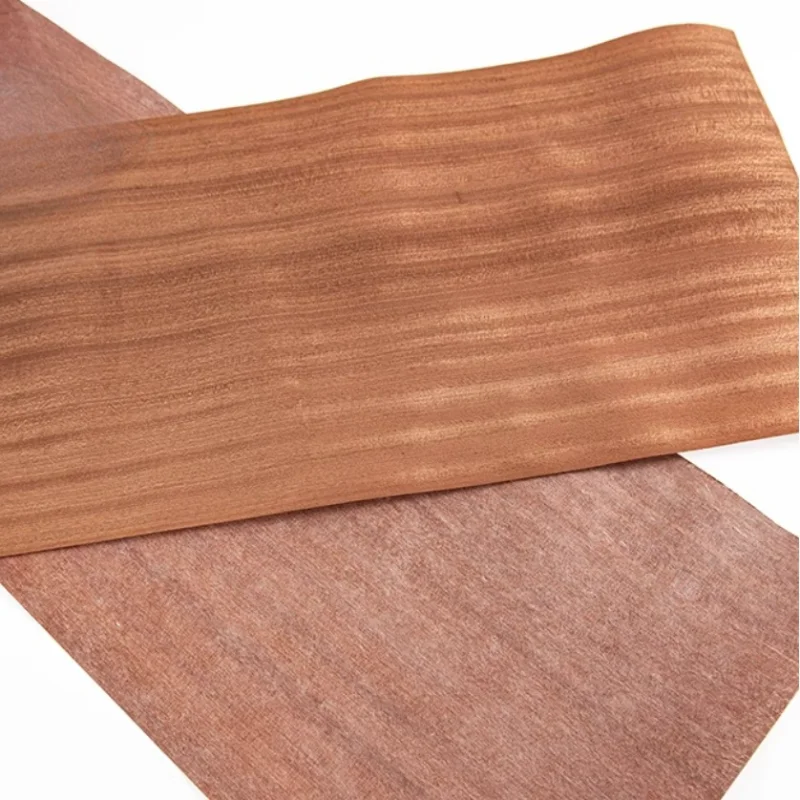 

2pcs 200*18cm Natural Sapele Wood Veneer Straight Grain Cabinet Doors Furniture Decor Tabletop Drawer Front DIY Veneer Panels