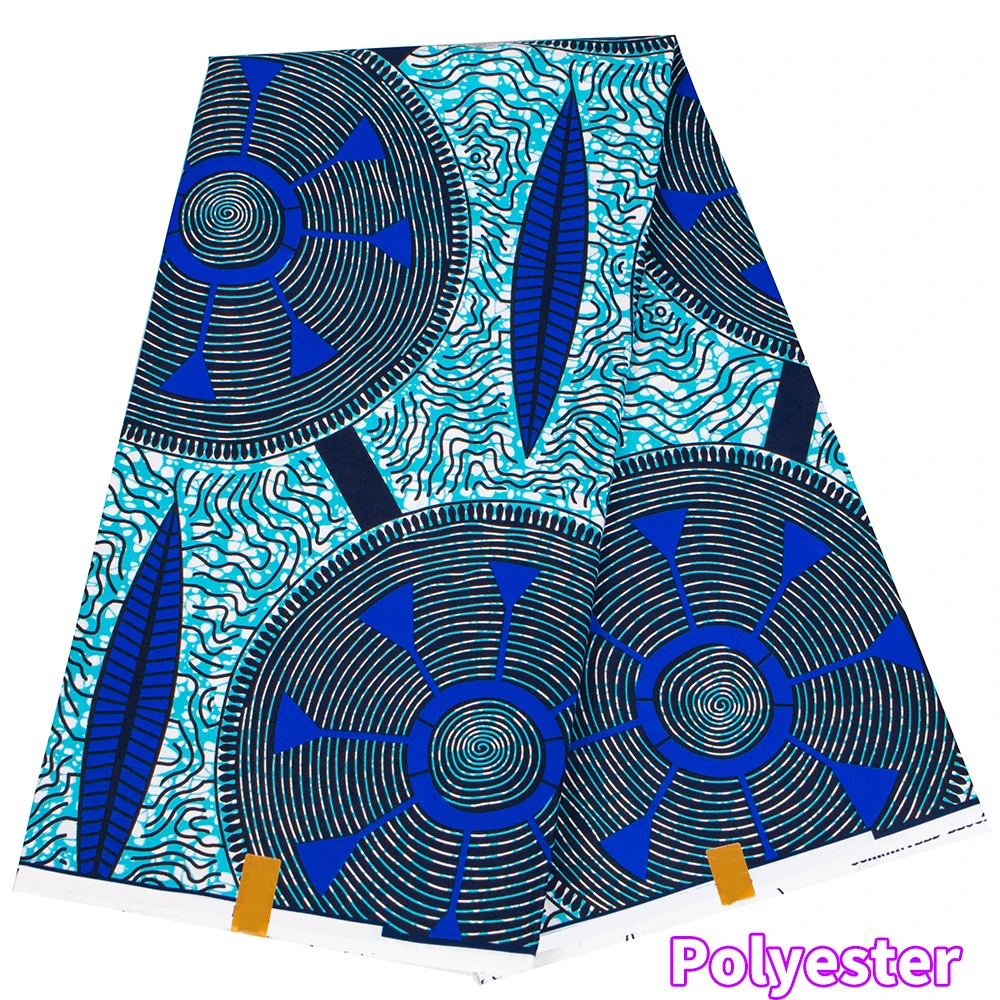 African Wax Polyester Wax Fabric 2022 Cheapest Wholesale High Quality Ankara Veritablewax African Wax Print Fabric A-6