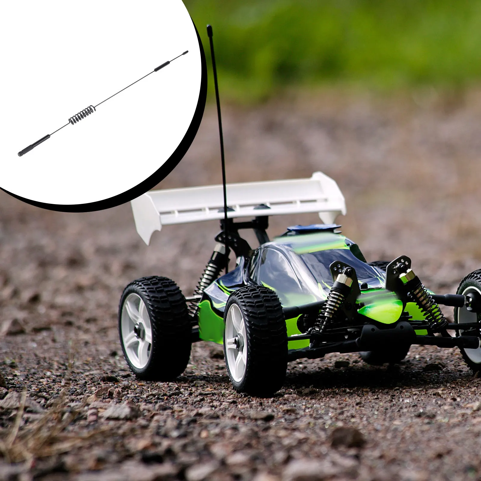 

1Pcs Rc Crawler Climbing Truck 29Cm Metal Antenna Black Realistic Climbing Car Spare Accessories Antenna Model