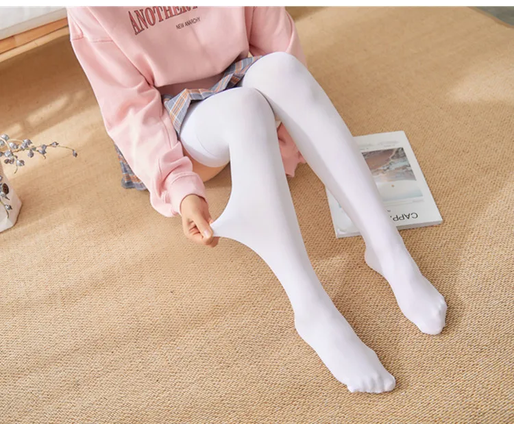 Gestreifte Overknee-Strümpfe für Mädchen und Damen, warme, modische Kniestrümpfe im Studenten-Stil, schwarz/weiß, Kawaii, lange Socken – Detail 28