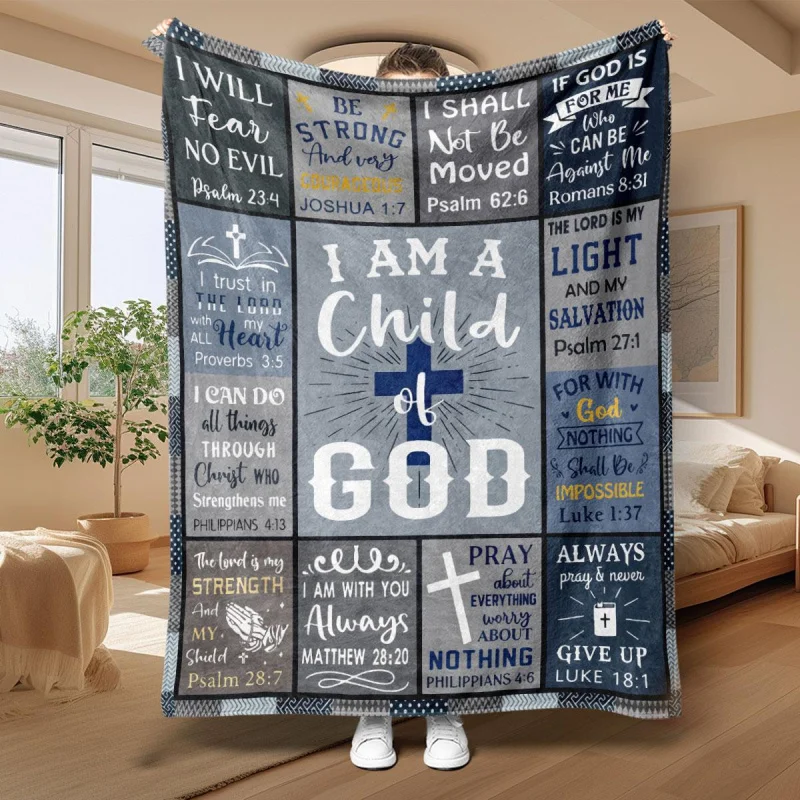 

Молитвенное одеяло, из мягкого фланнела, теплое и прочное, идеальный подарок для верующих, отлично подходит для молитвы.