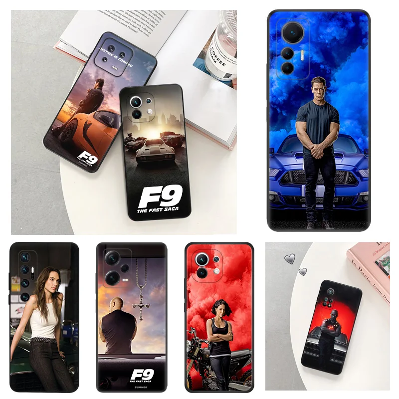 Anti-Drop Soft Phone Case For Xiaomi 12T 12X 13Lite Redmi Note 12 4G 5G 12s 13 Pro 12c 13c The Fast Furious Art Cover