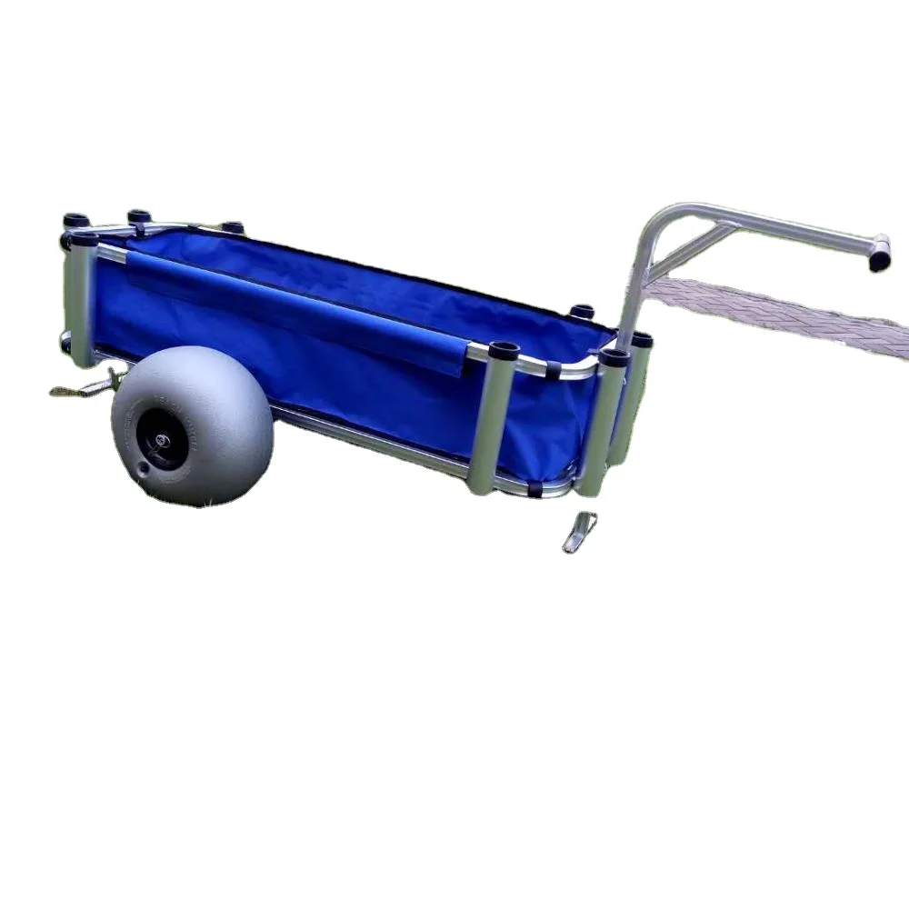 Outdoor Portable Easy to Use Beach Cart Light-Weight Aluminium Outdoor Camping Fishing Cart for Sale