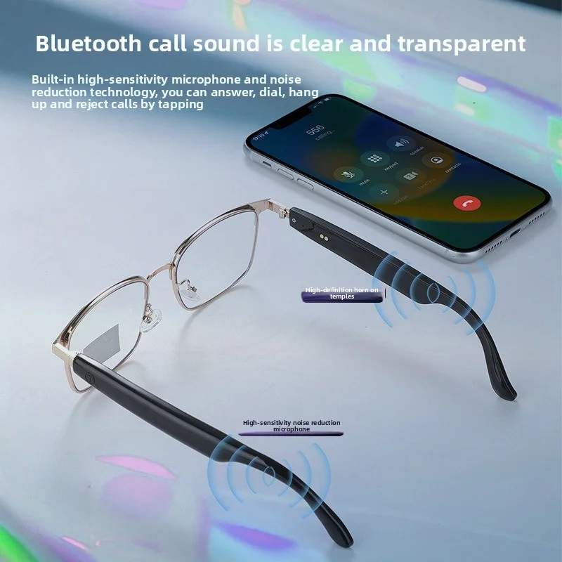 

Smart glasses,blue light color-changing glasses, music listening and phone calling sunglasses, interchangeable lenses, navigatio
