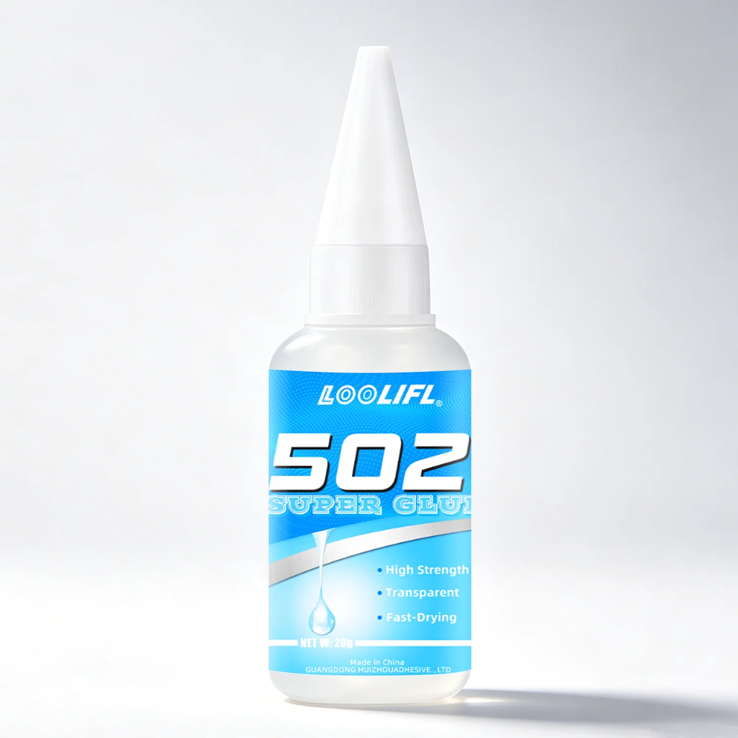 LOOLIFL 502 Super Glue Fast Drying Instant Adhesive High Strength Clear Glue for Plastic Metal Ceramic Glass Repair DIY Craft