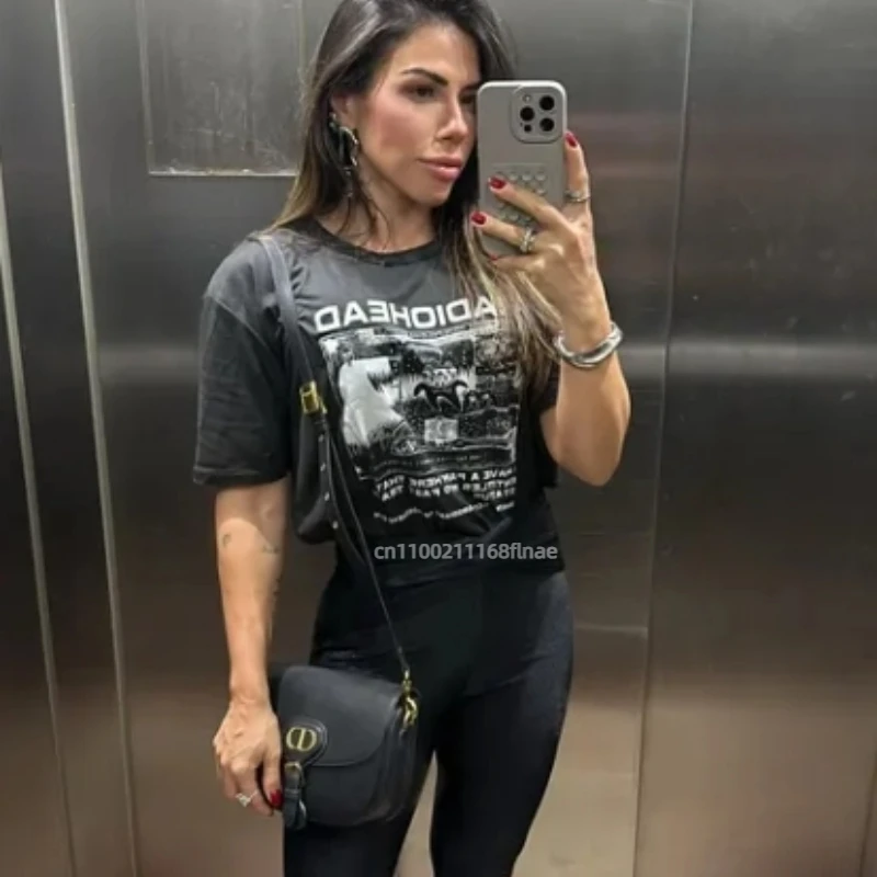 힙합 스트리트웨어, 여름 패션, 남성 및 여성 반팔 티셔츠, 댄스 공연, 스트리트 캐주얼 힙합 의상