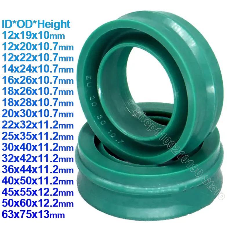 EU Type Seal Ring Polyurethane Hydraulic Cylinder Piston Rod Bidirectional Dustproof Gasket Dual Purpose Air Oil Seal Washer