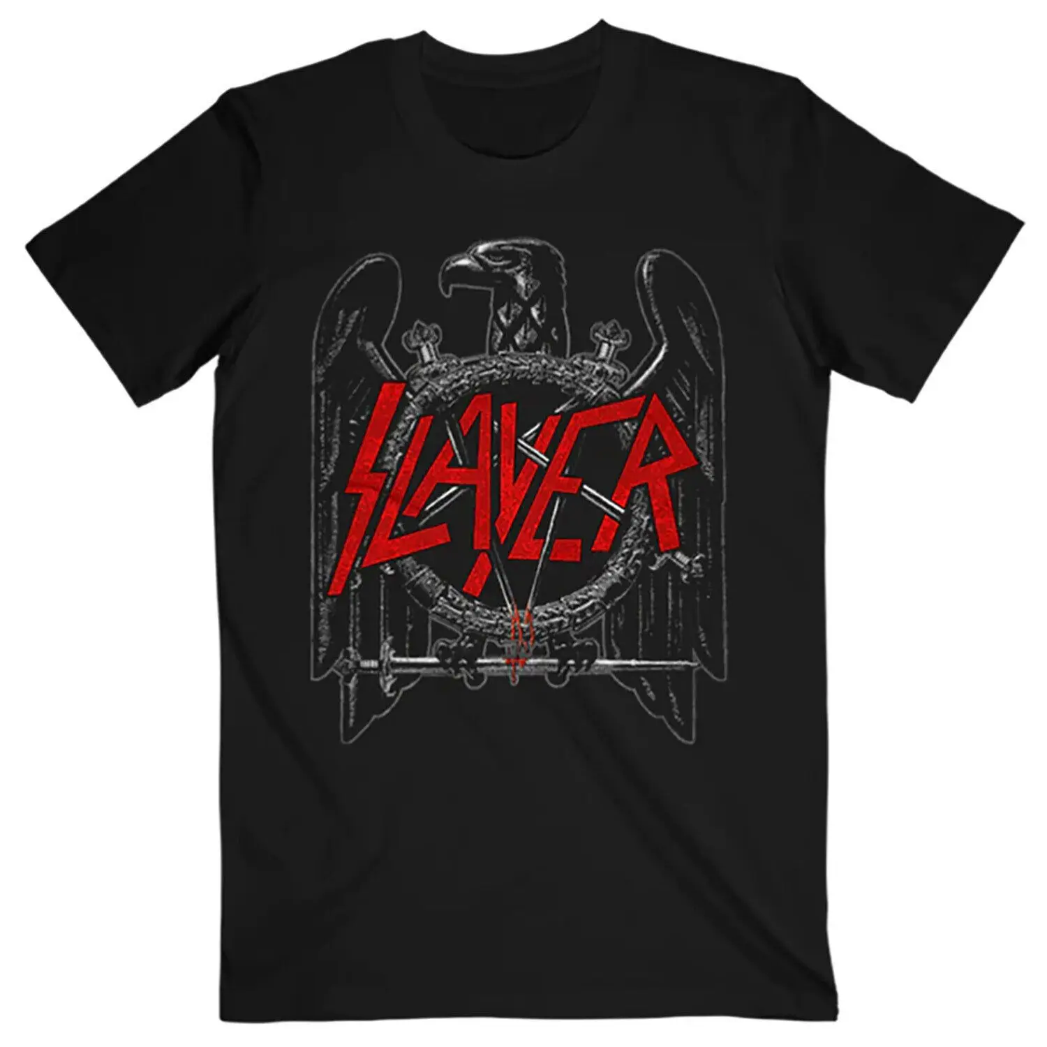 

Men's Slayer Black Eagle T-shirt Medium Black