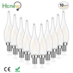 E14 Candle Led Light Bulb 220V 110V C22 Frosted retro Replacement Candelabra Base Filament Vintage Lights Lamp Decoration Home