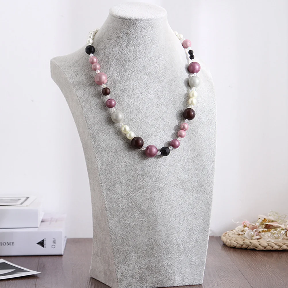 Necklace Display Stand Portrait Style Lightweight Sturdy Jewelry Holder for Earrings Necklaces Organizer Rack Home Decor Gift