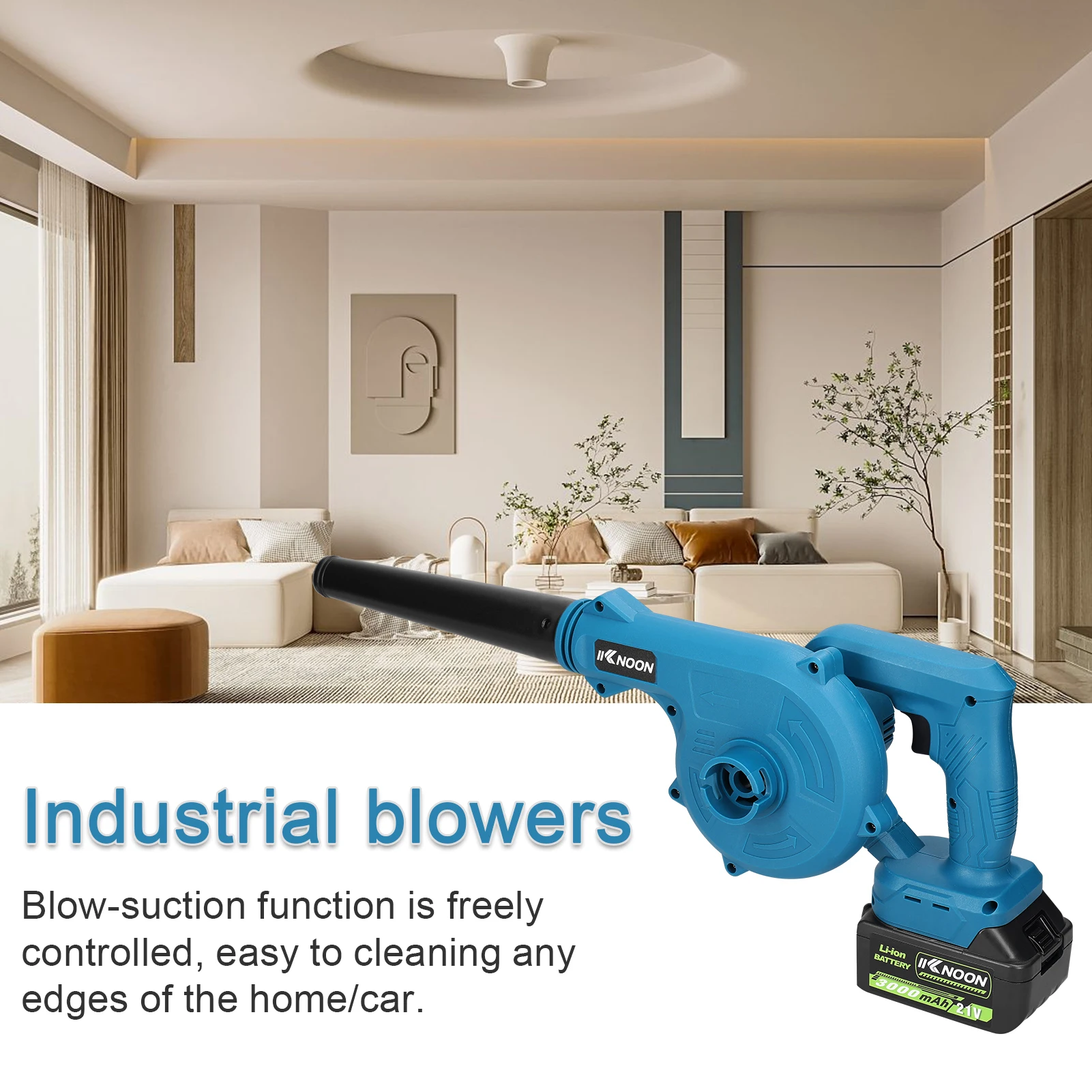 قابلة للشحن 2 في 1 تهب وشفط يترك مجمع الغبار عالية الطاقة اللاسلكي منفاخ الهواء الكهربائي المحمولة مكنسة كهربائية