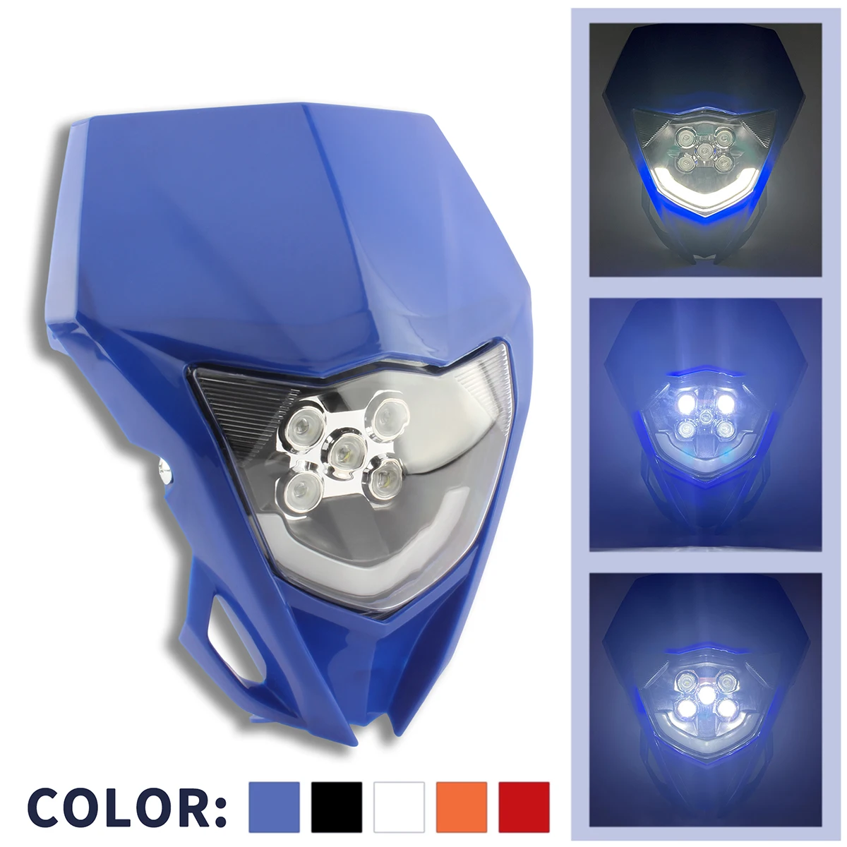 

Motorcycle Headlight Plate Enduro Led for Yamaha WR YZ 250f 250r 450f TTR FX MX Universal Dirt Pit Bike Motocross Modified Parts