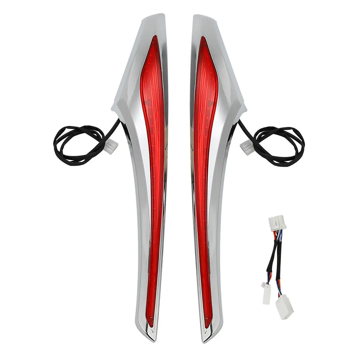 Accento borsa laterale Swoop Luce LED rossa adatta per Honda Goldwing GL1800 2012-2017 F6B 2013-2017