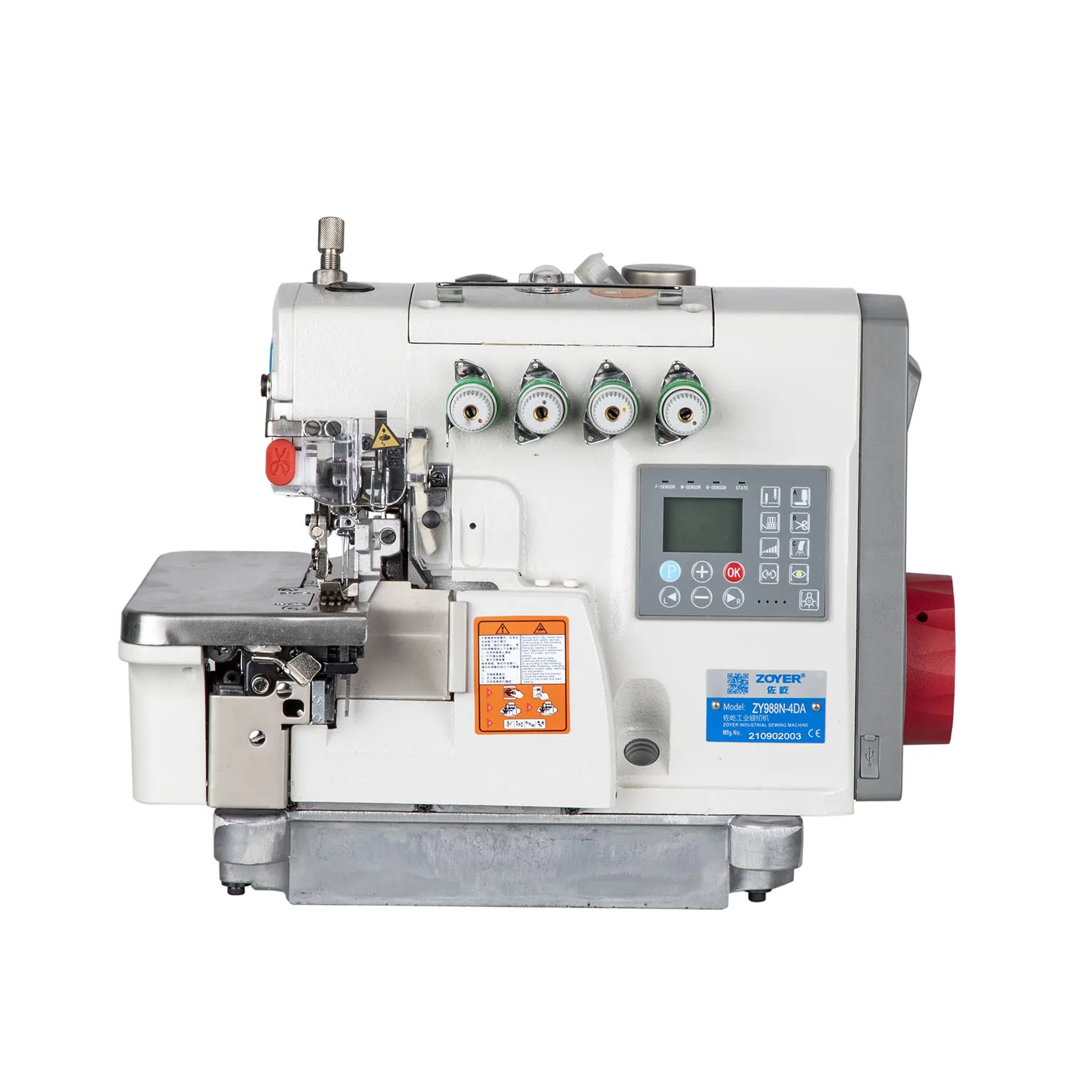 ZY988N-4DA Full Automatic Mechatronics High Speed Computerized Overlock Sewing Machine