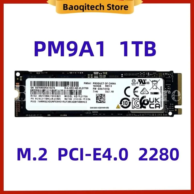 NEW  PM9A1 1TB 512GB  2280 NVME PCIE4.0 M.2 1024GB  Computer M.2 SSD Solid State Drive FOR Samsung