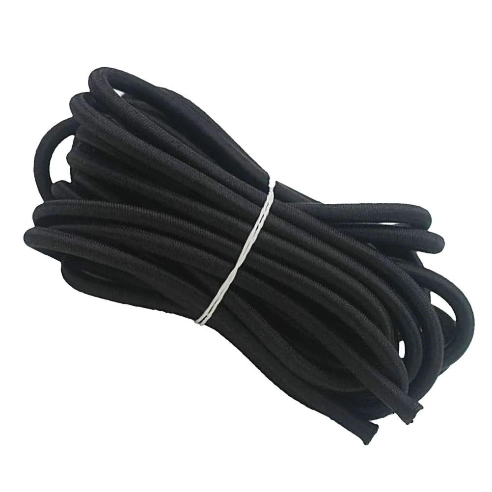 

6M Bungee Cord Strong Elastic Rope Tent Guide Hooks Lightweight Durable Polyesters Kayak Camp Climbing Accessories