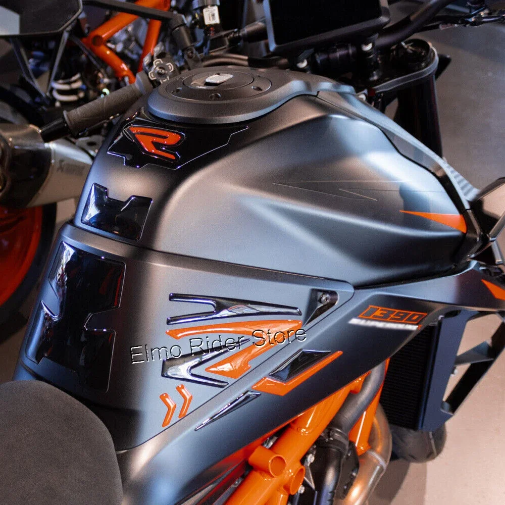 3D защитная наклейка из смолы для KTM 1390 Super Duke R + Evo-2024, наборы наклеек на бак