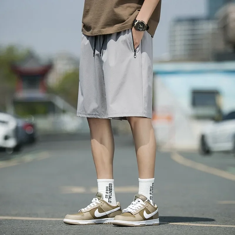 

Men's Summer Thin Style, Men's Sports and Leisure Trendy Five Point Pants, Loose Fitting Men's Pants